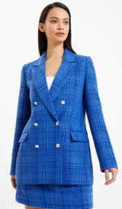 FRENCH CONNECTION - AZZURRA TWEED BLAZER