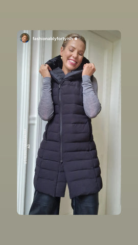 FRENCH CONNECTION - IOLINI PUFFER MIDI GILET (PRE ORDER)