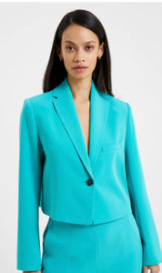 FRENCH CONNECTION - Jaded Teal Cropped Blazer