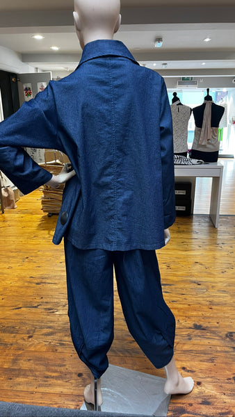 GILYA - DENIM ASYMMETRIC JACKET