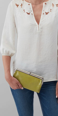 HOBO - DARK CITRON LAUREN CLUTH WALLET (PRE ORDER)