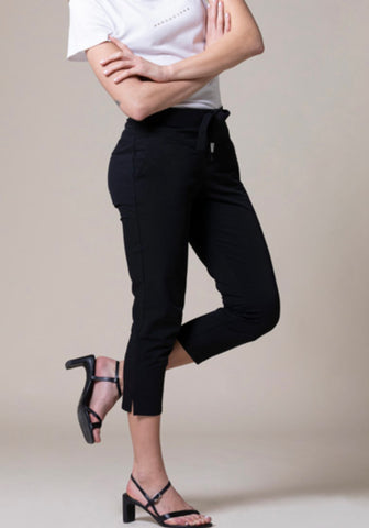 &CO WOMAN - NAVY PAGE 7/8 TROUSERS