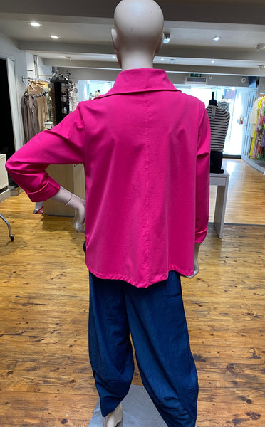 GILYA -  FUCHSIA ASYMMETRIC JACKET