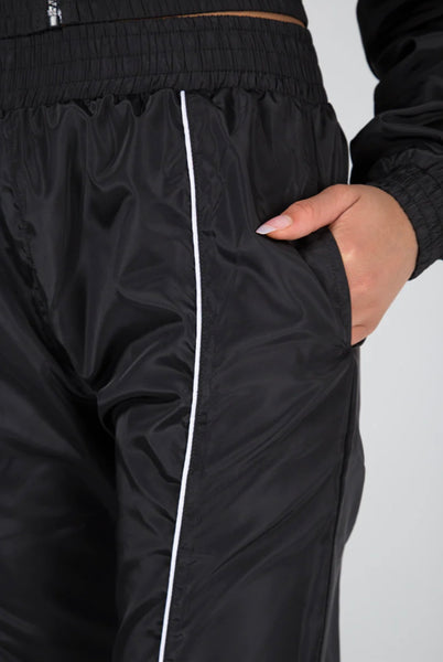 MICHELLE - BLACK & WHITE SHELL TRACKSUIT