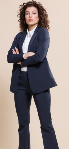 &Co WOMAN - PHILANA BLACK LONG TRAVEL BLAZER