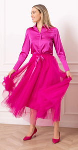 THE BOUTIQUE - FUCHSIA PINK TULLE SKIRT (PRE ORDER)