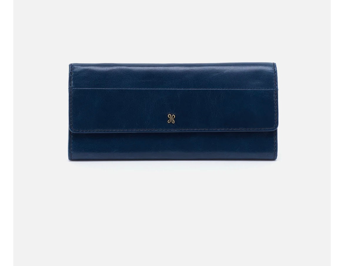 HOBO - DENIM JILL TRIFOLD WALLET