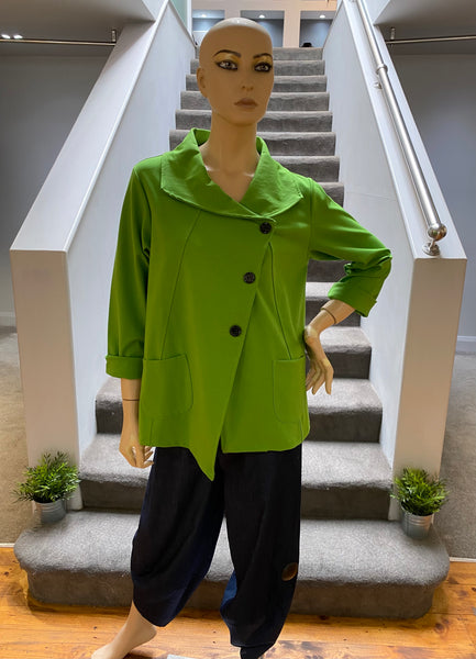 GILYA -  GREEN ASYMMETRIC JACKET