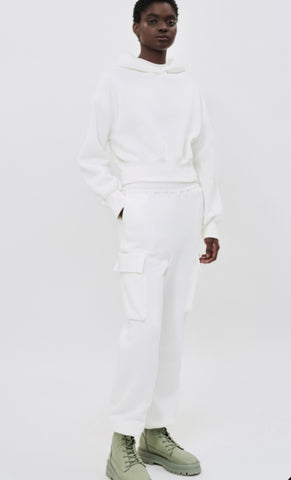 Gilya - WINTERWHITE COMBAT SWEATPANTS (PRE ORDER)