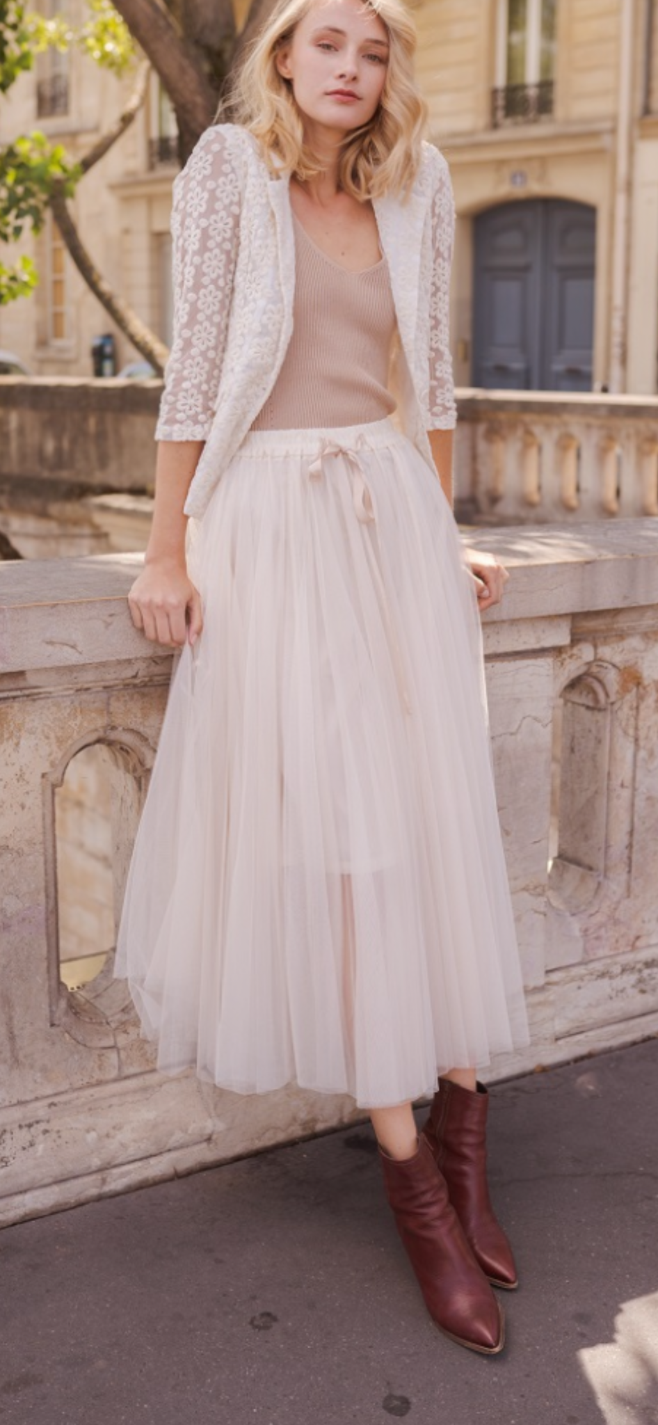 THE BOUTIQUE - CREAM TUTU TULLE SKIRT (PRE ORDER)