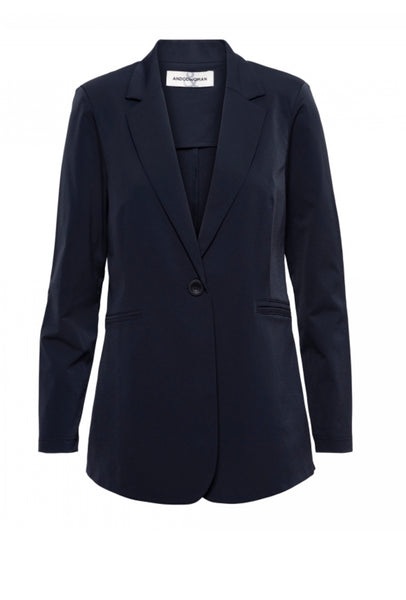 &Co WOMAN - PHILANA BLACK LONG TRAVEL BLAZER