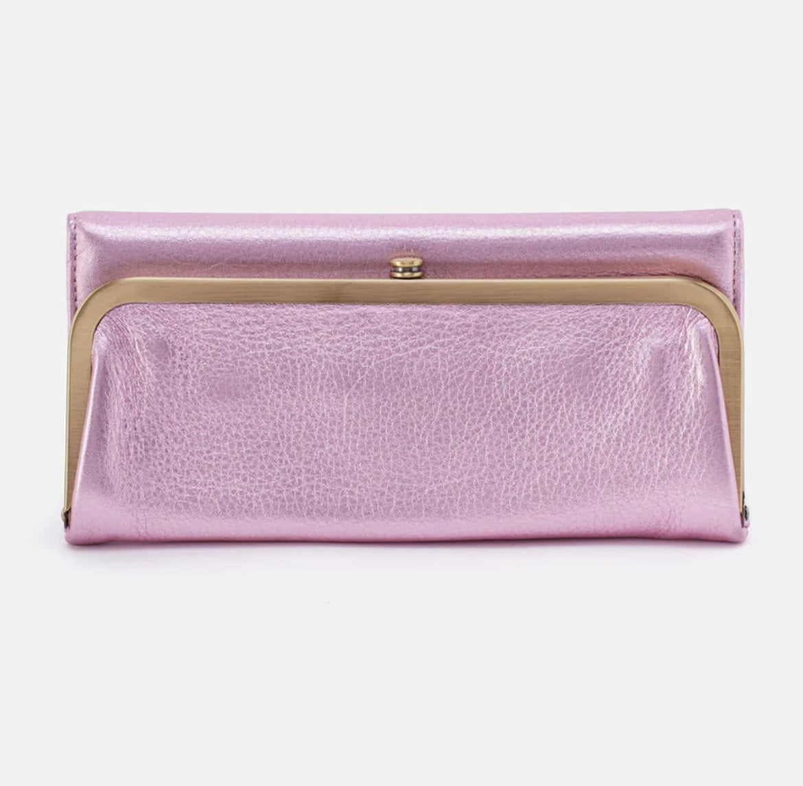 HOBO - PINK METALLIC RACHEL CONTINENTAL WALLET (PRE ORDER)