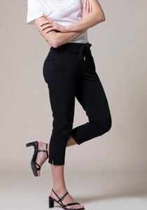 &CO WOMAN - BLACK PAGE 7/8 TROUSERS (PRE ORDER)
