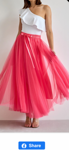 THE BOUTIQUE - FUCHSIA TULLE TUTU SKIRT (PRE ORDER)
