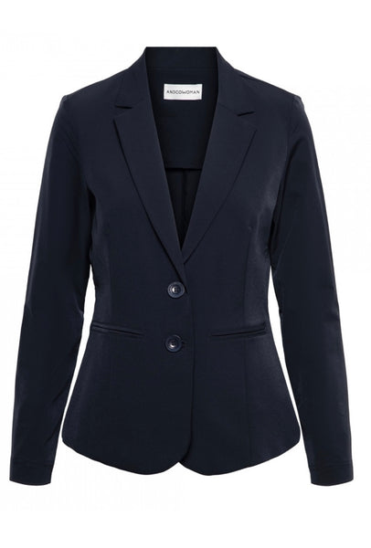 &CO WOMAN - NAVY PHILEINE TRAVEL BLAZER (PRE ORDER)