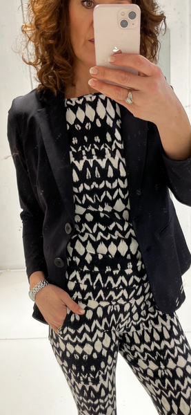 &Co WOMAN - BLACK  PHILEINE TRAVEL BLAZER (PRE ORDER)