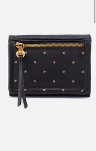 HOBO - BLACK STAR LUMEN BIFOLD LEATHER WALLET