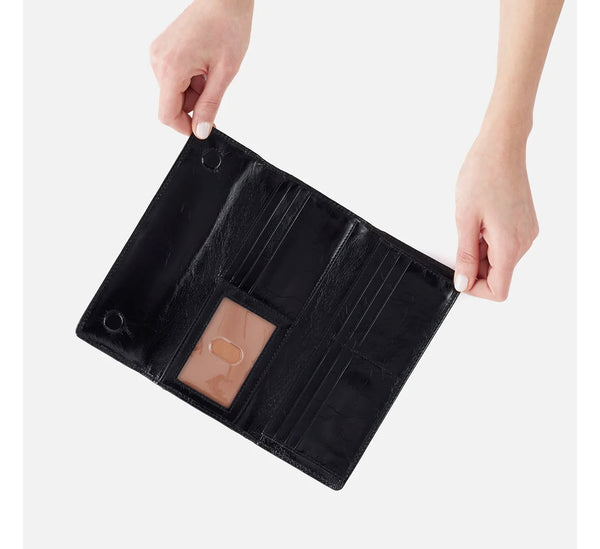 HOBO -BLACK JILL TRIFOLD WALLET