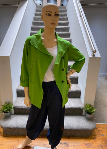 GILYA -  GREEN ASYMMETRIC JACKET