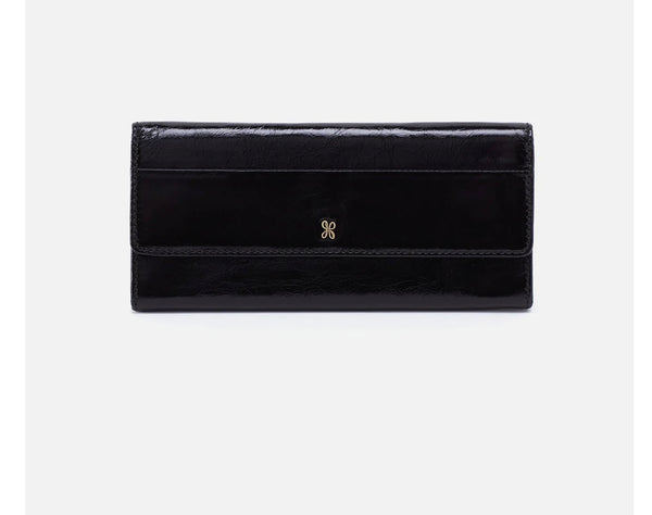 HOBO -BLACK JILL TRIFOLD WALLET