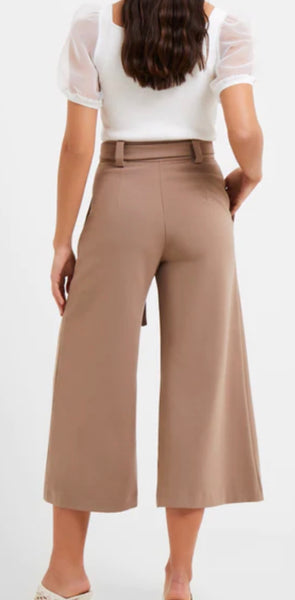FRENCH CONNECTION- MOCHA WHISPER BELTED CULOTTES